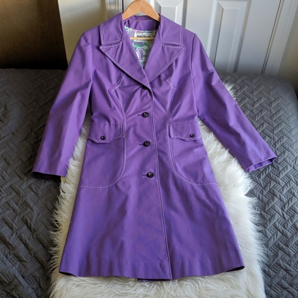 VINTAGE Purple Raincoat | Light Coat | w Old Tag - Picture 1 of 8